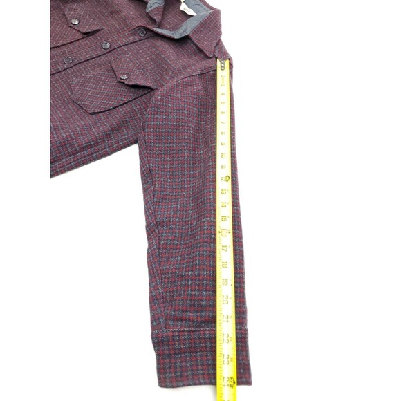 Vintage Woolrich Mens Wool Blend Plaid Flannel Button Front Shirt Size L - Picture 4 of 6